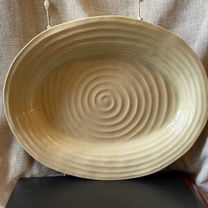 Portmeirion Sophie Conran Cream Swirl Ceramic Platter